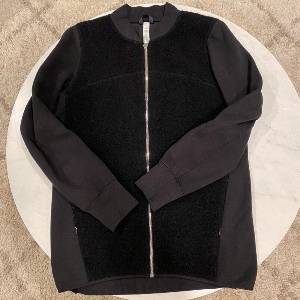 Lululemon Boucle Mid-Length Bomber Jacket (Size 8)